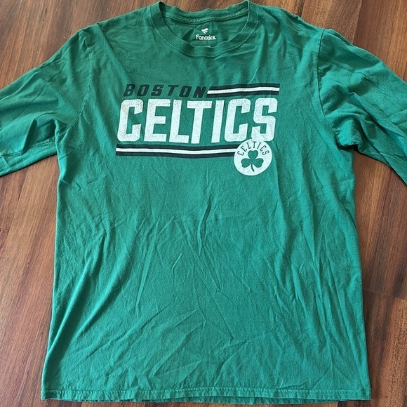 Boston Celtics Fanatics Long Sleeve Adult Tee Size Large-NBA Celtics Fans - Picture 2 of 8